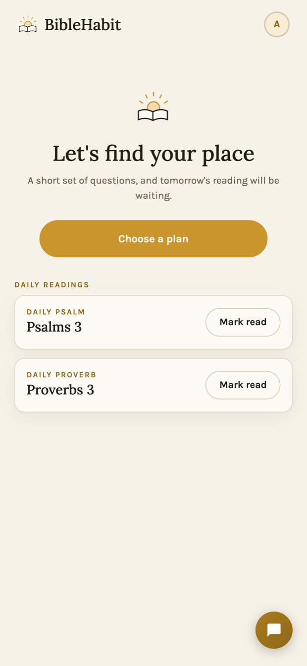 One clear assignment each morning. Tap to mark it read.